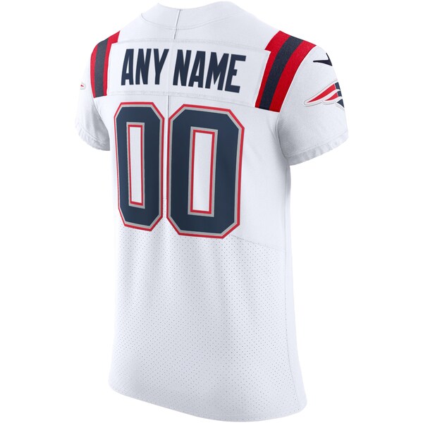 ナイキ メンズ ユニフォーム トップス New England Patriots Nike Vapor Elite Custom Jersey White