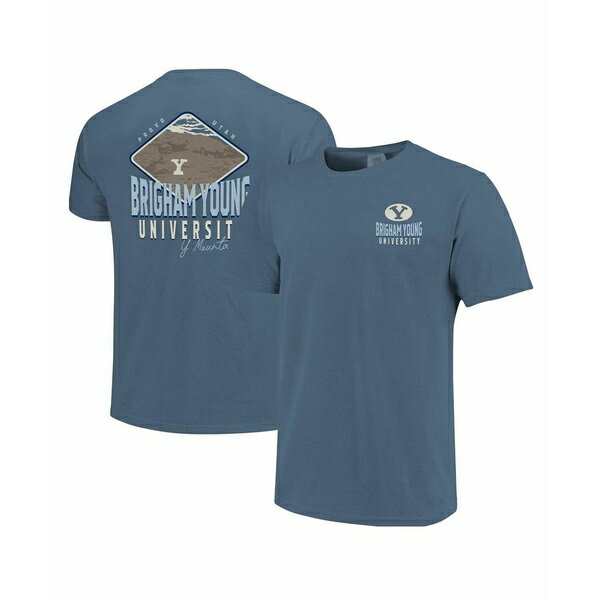 ᡼   ȥåץ Men's Denim BYU Cougars Hyperlocal Comfort Colors T-Shirt Denim