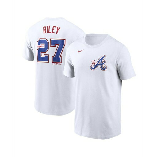 ナイキ メンズ シャツ トップス Men's Austin RileyWhite Atlanta Braves City Connect Fuse Name Number T-Shirt White ナイキ メンズ シャツ トップス Men's Austin RileyWhite Atlanta Braves City Connect Fuse Name Number T-Shirt White