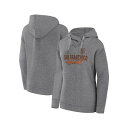 ファナティクス レディース パーカー・スウェットシャツ アウター Women's Heather Gray San Francisco Giants Scrip...
