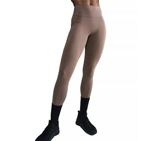 ナイキ レディース カジュアルパンツ ボトムス Nike Women's Universa Medium-Support High-Waisted 7/8 Leggings Mink Brown
