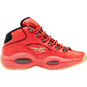 リーボック メンズ バスケットボール スポーツ Reebok Question Mid Basketball Shoes Red/Black/Yellow