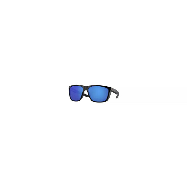 コスタデルマール メンズ サングラス・アイウェア アクセサリー Costa Del Mar Ferg XL 580P Polarized Sunglasses Matte Black/Blue Mirror