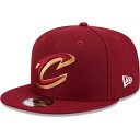 ニューエラ メンズ 帽子 アクセサリー New Era Adult Cleveland Cavaliers Red 9Fifty Adjustable Hat ...
