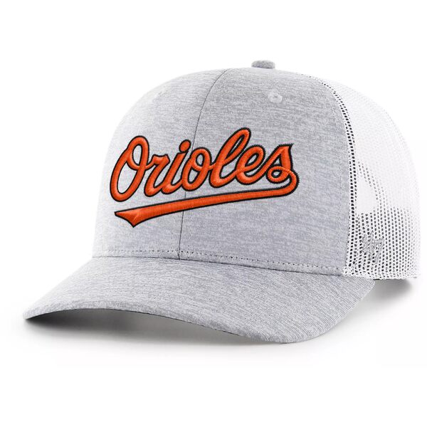 フォーティーセブン メンズ 帽子 アクセサリー '47 Adult Baltimore Orioles Harrington Adjustable Trucker Hat -