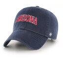フォーティーセブン メンズ 帽子 アクセサリー '47 Men's Arizona Wildcats Navy Clean Up Adjustable Hat ...