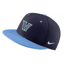ナイキ レディース 帽子 アクセサリー Nike Men's Villanova Wildcats Navy Aero True Baseball Fitted...