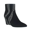 インポ レディース ブーツ シューズ Women's Temple Memory Foam Wedge Booties Black
