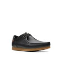 クラークス メンズ スリッポン・ローファー シューズ Men's Shacre II Run Shoes Black Leather(4)