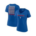 ファナティクス レディース Tシャツ トップス Women's Royal Texas Rangers 2023 World Series Champions ...