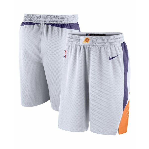 ナイキ メンズ カジュアルパンツ ボトムス Men's White and Purple Phoenix Suns 2020/21 Association Edition Performance Swingman Shorts White, Purple