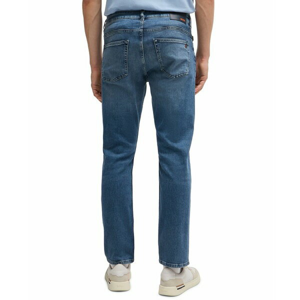 ヒューゴボス メンズ デニムパンツ ボトムス Men's Delaware Slim-Fit Jeans Open Blue
