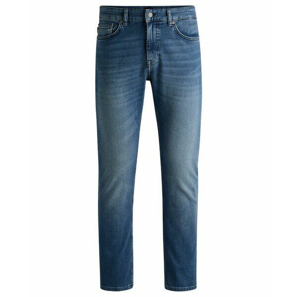 ヒューゴボス メンズ デニムパンツ ボトムス Men's Delaware Slim-Fit Jeans Open Blue