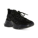 スティーブ マデン レディース スニーカー シューズ Women's Maxima Rhinestone-Trim Trainer Sneakers Black/Black Rhinestone(4)
