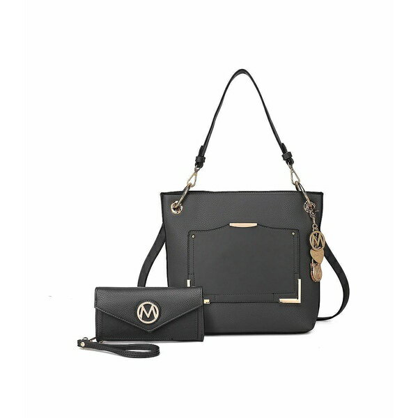 MKFコレクション レディース 財布 アクセサリー Grace Tote Bag with Wallet by Mia K Charcoal