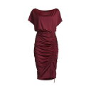 ブラックハロ レディース ワンピース トップス Kezia Ruched Jersey Midi-Dress deep wine