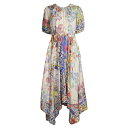 ジョニーワズ レディース ワンピース トップス Wild Shimeka Silk Midi-Dress multi