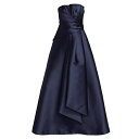 アルベルタ フェレッティ レディース ワンピース トップス Satin Strapless Gown blue