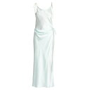 アクネ ストゥディオズ レディース ワンピース トップス Dayla Satin Draped Maxi-Dress spearmint green