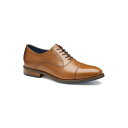 ジョンストンアンドマーフィー メンズ ドレスシューズ シューズ Men's Landry Embossed Cap Toe Shoe Tan Full Grai...