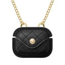 アンクライン レディース ショルダーバッグ バッグ Women's Black Faux Leather Quilted Case with Crossbody...