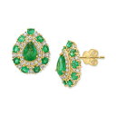 エフィー コレクション レディース ピアス&イヤリング アクセサリー EFFY Emerald (2-1/3 ct. t.w.) & Diamond (5/8 ...