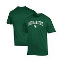 チャンピオン メンズ シャツ トップス Men's Green Michigan State Spartans Arch Over Logo T-Shirt Green(4)