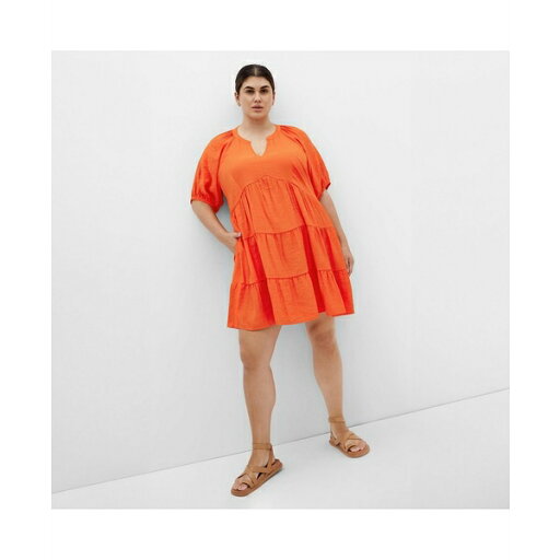 シティーシック レディース ワンピース トップス Plus Size Kara Dress Tangerine シティーシック レディース ワンピース トップス Plus Size Kara Dress Tangerine