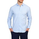 テーラーバード メンズ シャツ トップス Men's Windowpane Long Sleeve Shirt Lt blue(4)