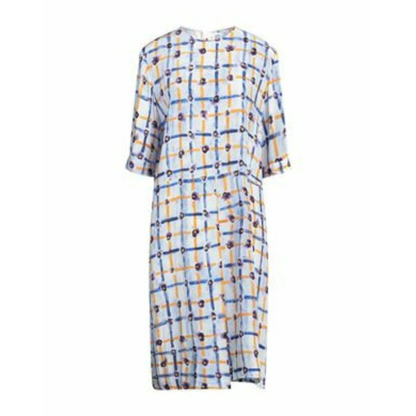 【送料無料】 マルニ レディース ワンピース トップス Midi dresses Azure