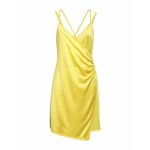 【送料無料】 カオスジーンズ レディース ワンピース トップス Mini dresses Yellow