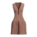【送料無料】 アラ レディース ワンピース トップス Mini dresses Brown