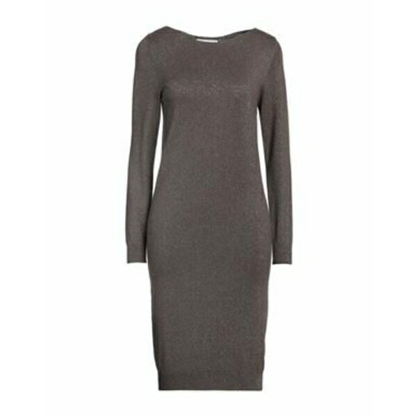 【送料無料】 ジジル レディース ワンピース トップス Mini dresses Brown
