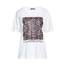 【送料無料】 カヴァリ クラス/ロベルト・カバリ レディース カットソー トップス T-shirts White