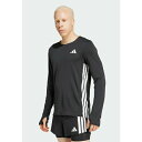 アディダス メンズ バスケットボール スポーツ RUNNING LONG SLEEVE TEE - Long sleeved top - black