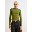 サンタクルーズ レディース Tシャツ トップス OPUS DOT MOCK NECK - Long sleeved top - sea kelp