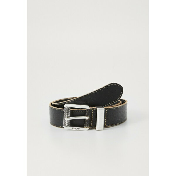 リプレイ メンズ ベルト アクセサリー Belt - black