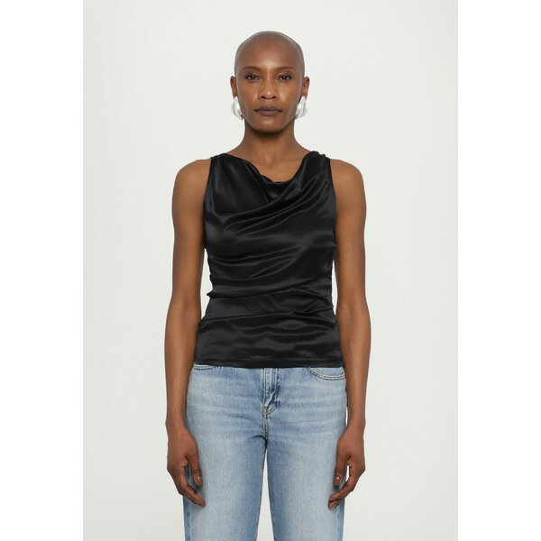 エーロン レディース Tシャツ トップス CAMILLE SLEEVELESS - Top - black