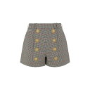 バルマン レディース カジュアルパンツ ボトムス Prince Of Wales Shorts Noir/ivoire/rouge