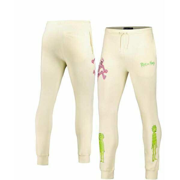 フリーズ マックス メンズ カジュアルパンツ ボトムス Men's Cream Rick And Morty Electric Shock Rick Jogger Pants Cream