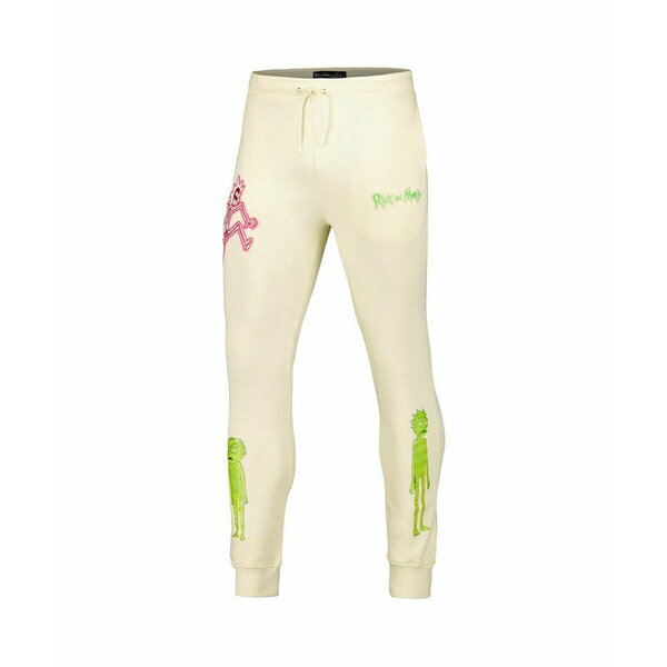 フリーズ マックス メンズ カジュアルパンツ ボトムス Men's Cream Rick And Morty Electric Shock Rick Jogger Pants Cream