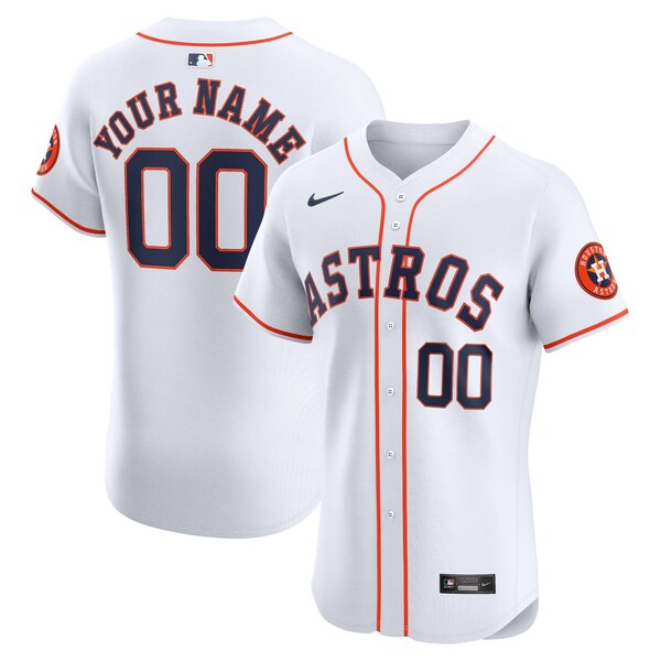 ナイキ メンズ ユニフォーム トップス Houston Astros Nike Home Elite Custom Jersey White