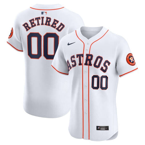 ʥ  ˥ե ȥåץ Houston Astros Nike Home Elite PickAPlayer Retired Roster Jersey White