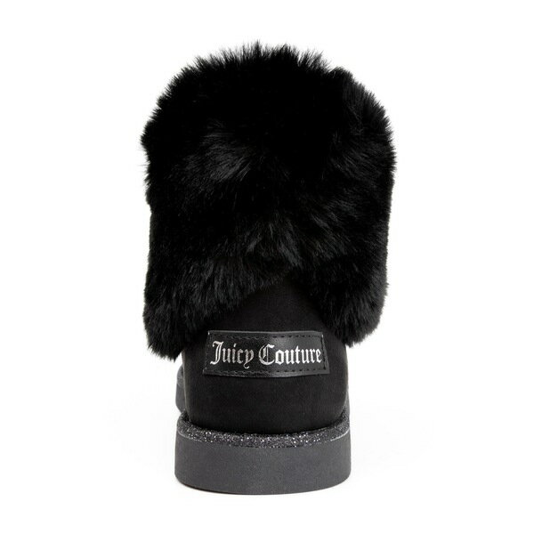 ジューシークチュール レディース サンダル シューズ Faux Fur Trimmed Winter Boot Black