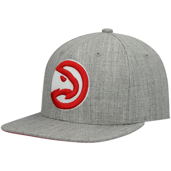 ミッチェル＆ネス ミッチェル&ネス メンズ 帽子 アクセサリー Atlanta Hawks Mitchell & Ness 2.0 Snapback Hat Heathered Gray