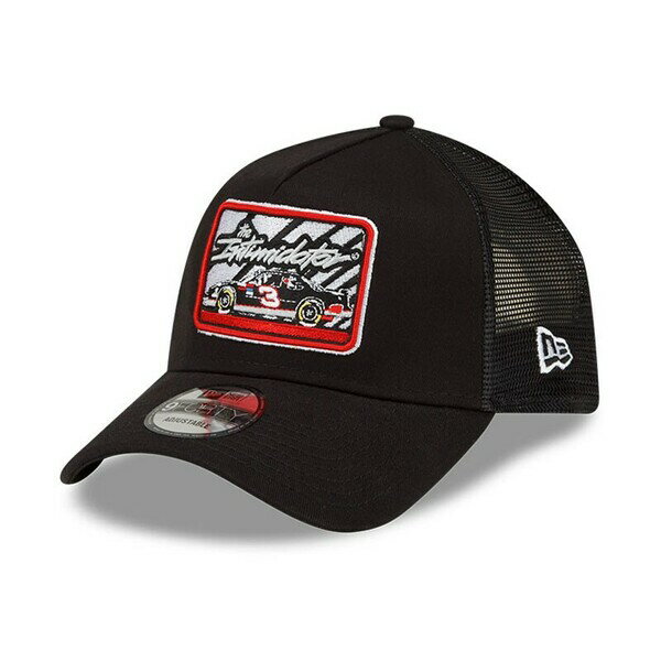 ニューエラ メンズ 帽子 アクセサリー Dale Earnhardt New Era Legends Intimidator 9FORTY AFrame Trucker Snapback Adjustable Hat Black