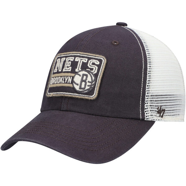 tH[eB[Zu Y Xq ANZT[ Brooklyn Nets '47 Off Ramp Trucker Snapback Hat Charcoal