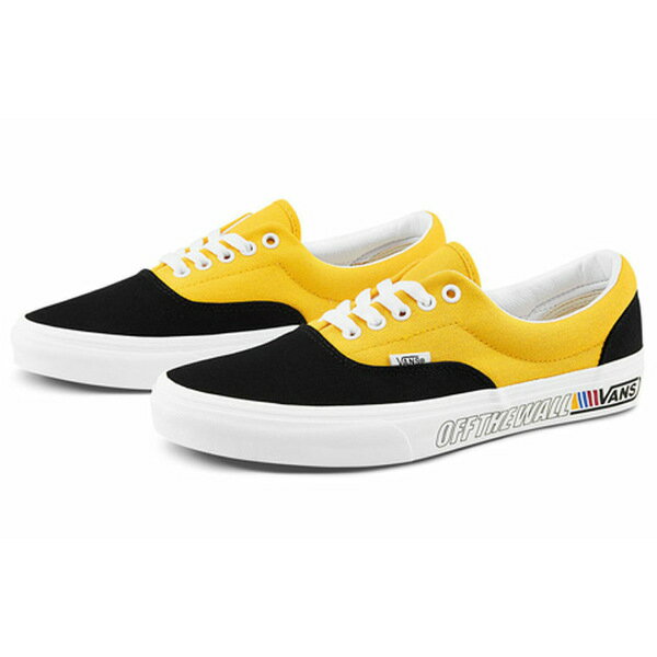 Vans バンズ メンズ スニーカー 【Vans Era Retro Casual Skate Shoes Unisex Black Yellow Splicing 'Black Yellow' VN0A4U39264】 サイズ US_7(25.0cm)