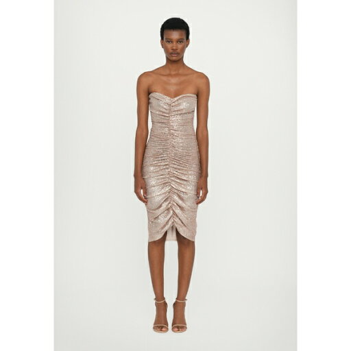 ノーマカマリ レディース ワンピース トップス STRAPLESS SHIRRED FRONT DRESS TO KNEE - Cocktail dress / Party dress - baby ノーマカマリ レディース ワンピース トップス STRAPLESS SHIRRED FRONT DRESS TO KNEE - Cocktail dress / Party dress - baby