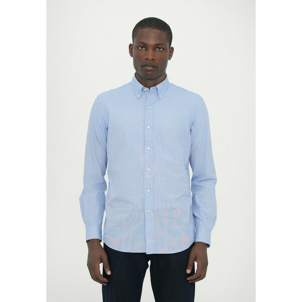 ラルフローレン メンズ サンダル シューズ LONG SLEEVE SPORT SHIRT - Shirt - blue/white